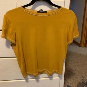 Mustard crop top